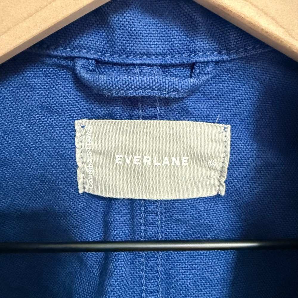 Cobalt Blue Chore Jacket Chore Coat Utility Jacket Workwear Size XS - Picture 2 of 5